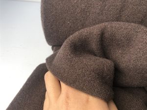 Strik - uld jersey, flot chokoladebrun